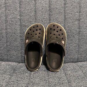 CROCS CROCBAND CLOG TODDLER  BLACK 
SANDALS SIZE 10T